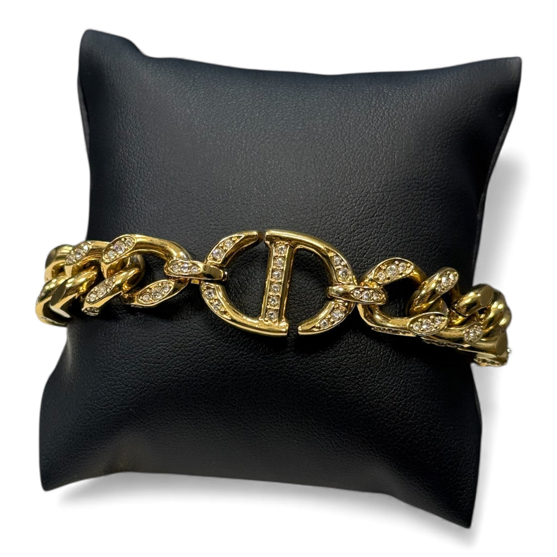 Dior - Bracelet CD strass