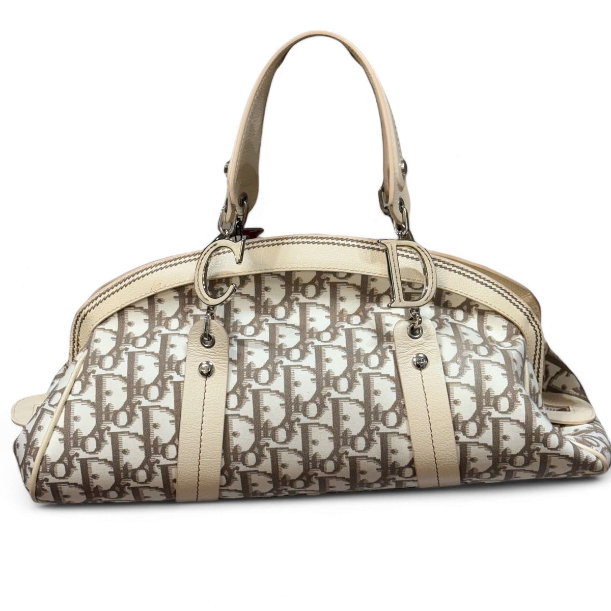 Dior - Borsa a mano in tela obliqua