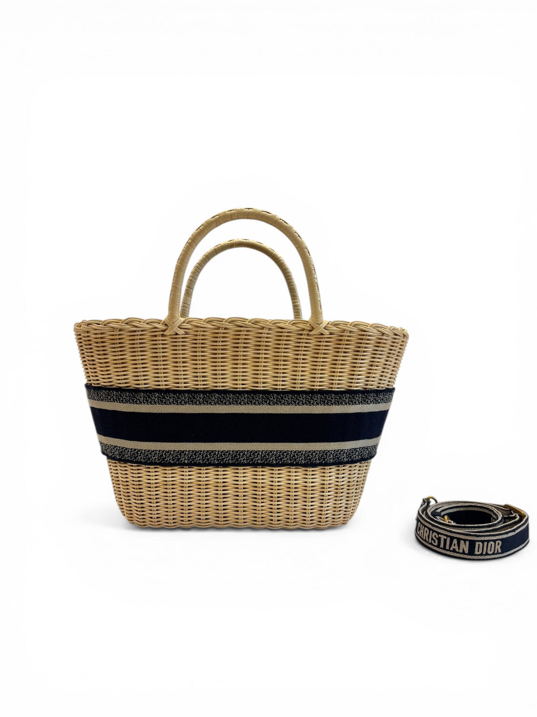 Christian Dior - Sac panier en osier Wicker