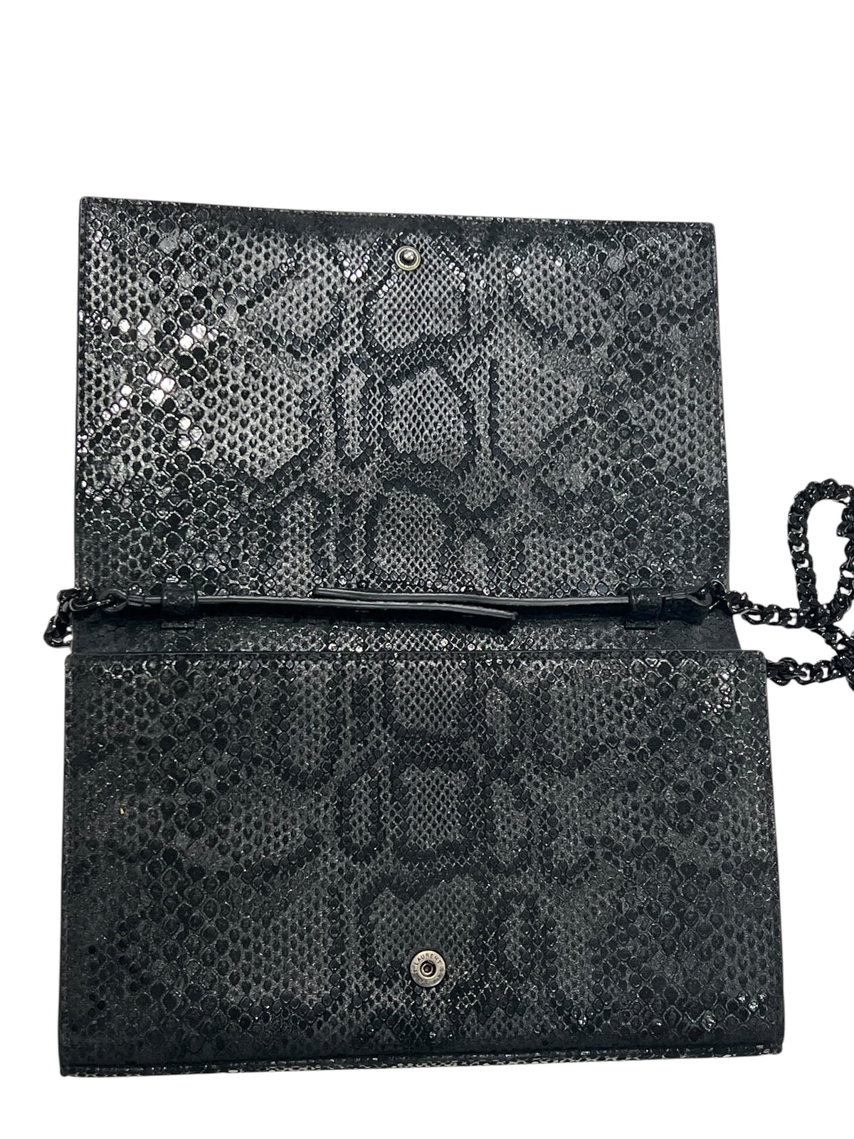 Saint Laurent - Kate limited-edition bag in embossed python, full black