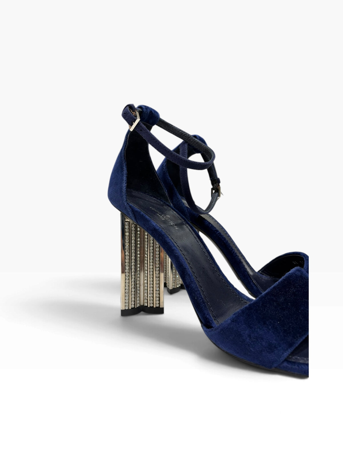 Louis Vuitton - Escarpins Silhouette en velours bleu