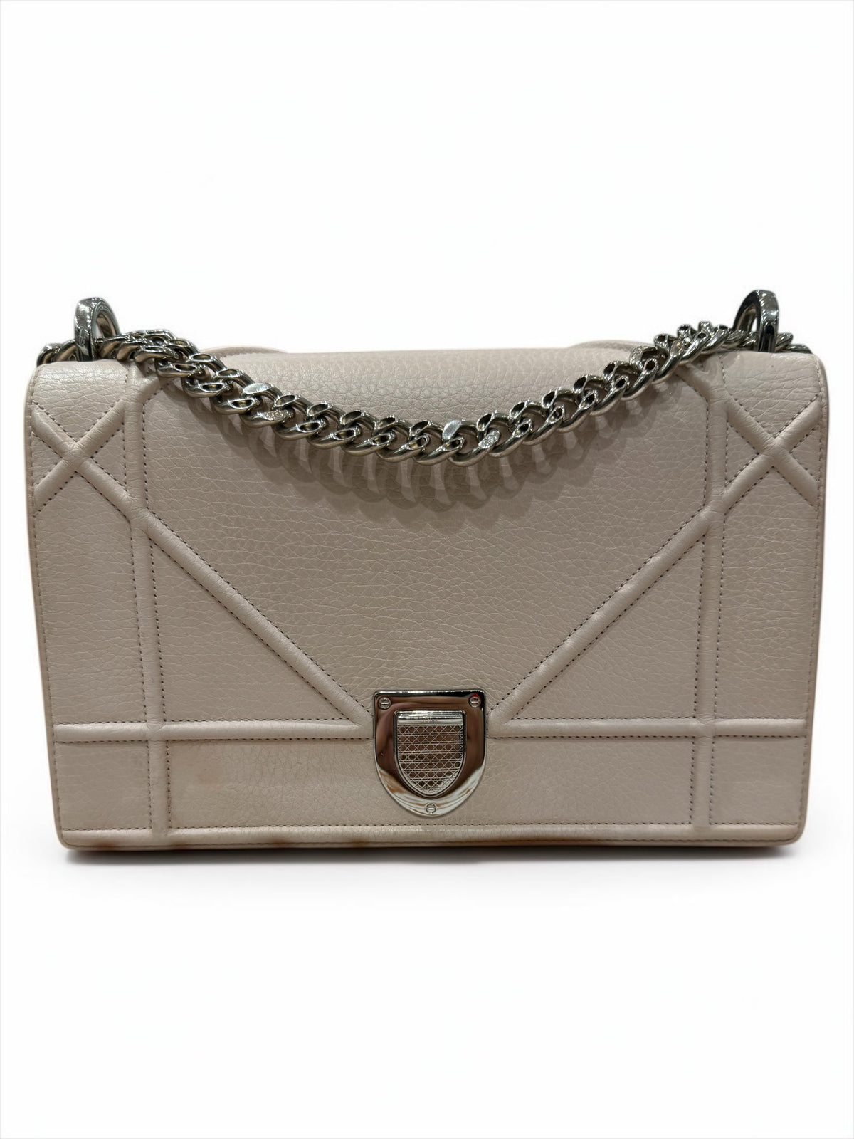 Christian Dior - Borsa Diorama in pelle rosa cipria