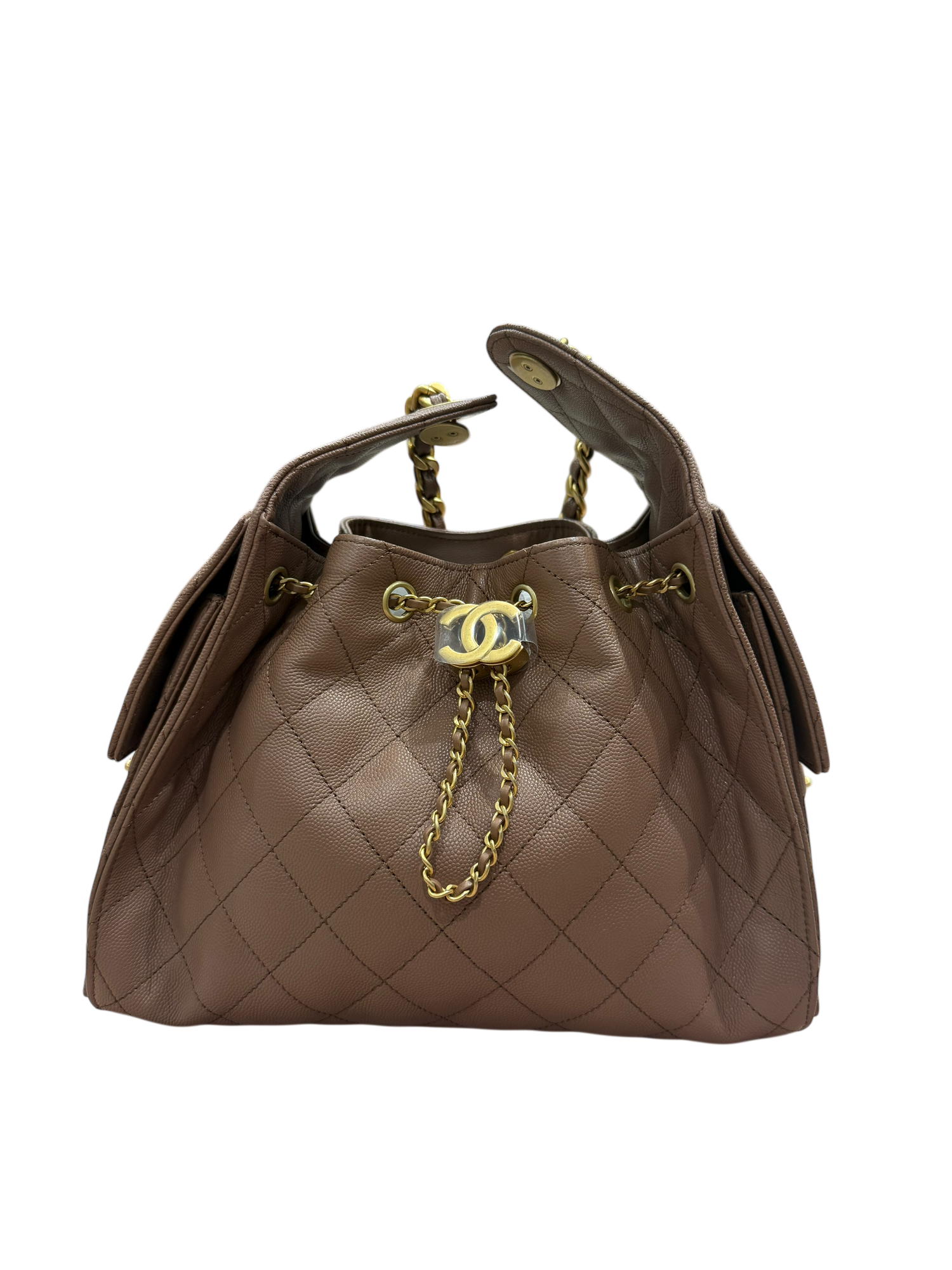 Chanel - Sac modèle 25 small marron