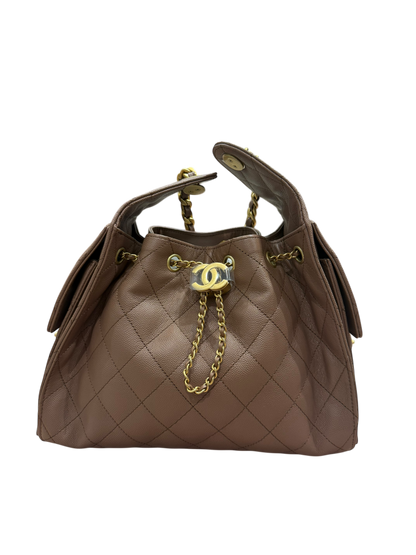 Chanel - Sac modèle 25 small marron