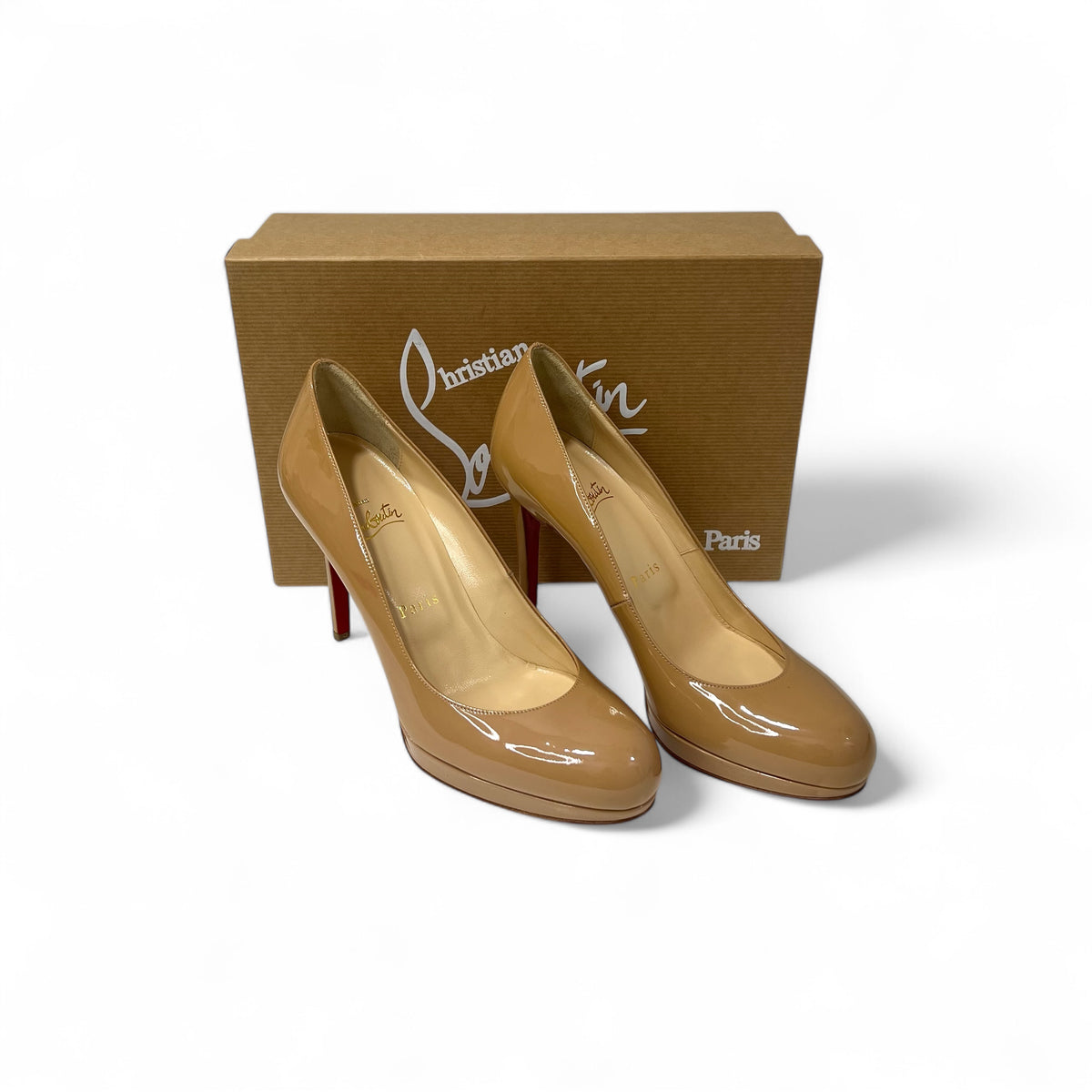 Louboutin - Pumps aus lackiertem Leder Gr. 37