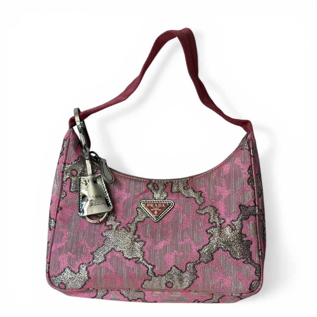 Prada - Sac ré édition rose et argent