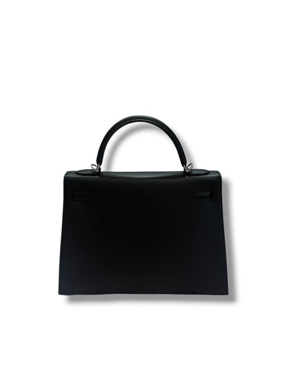 Hermès - Sac Kelly II sellier 32 epsom Noir