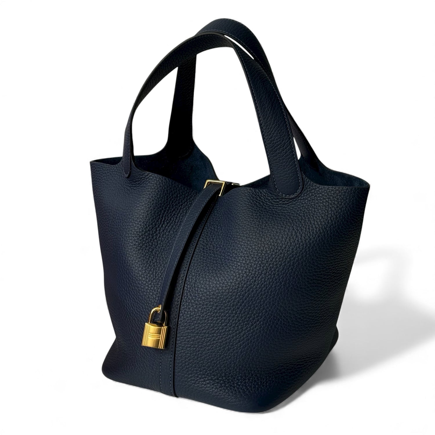 Hermès - Sac Picotin 22 Bleu de Prusse