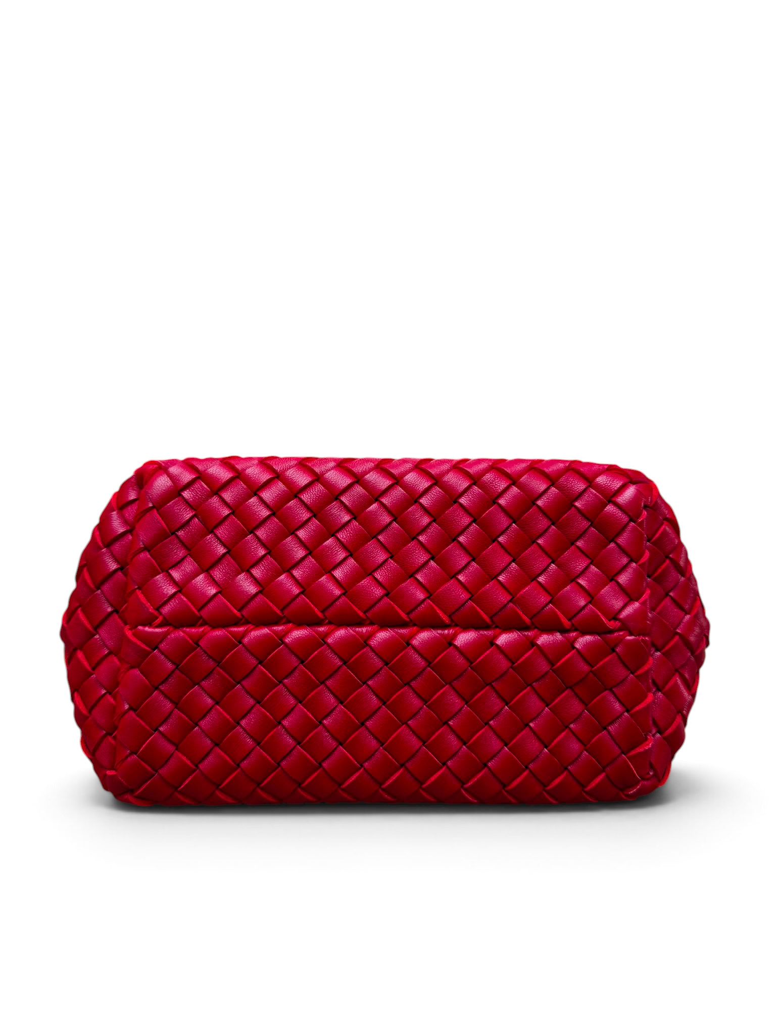 Bottega Veneta - Sac Fourre-Tout en cuir intreccio rouge
