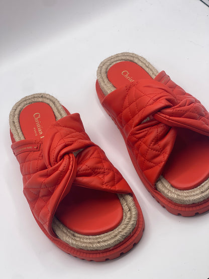 Dior - Sandales espadrilles T40,5
