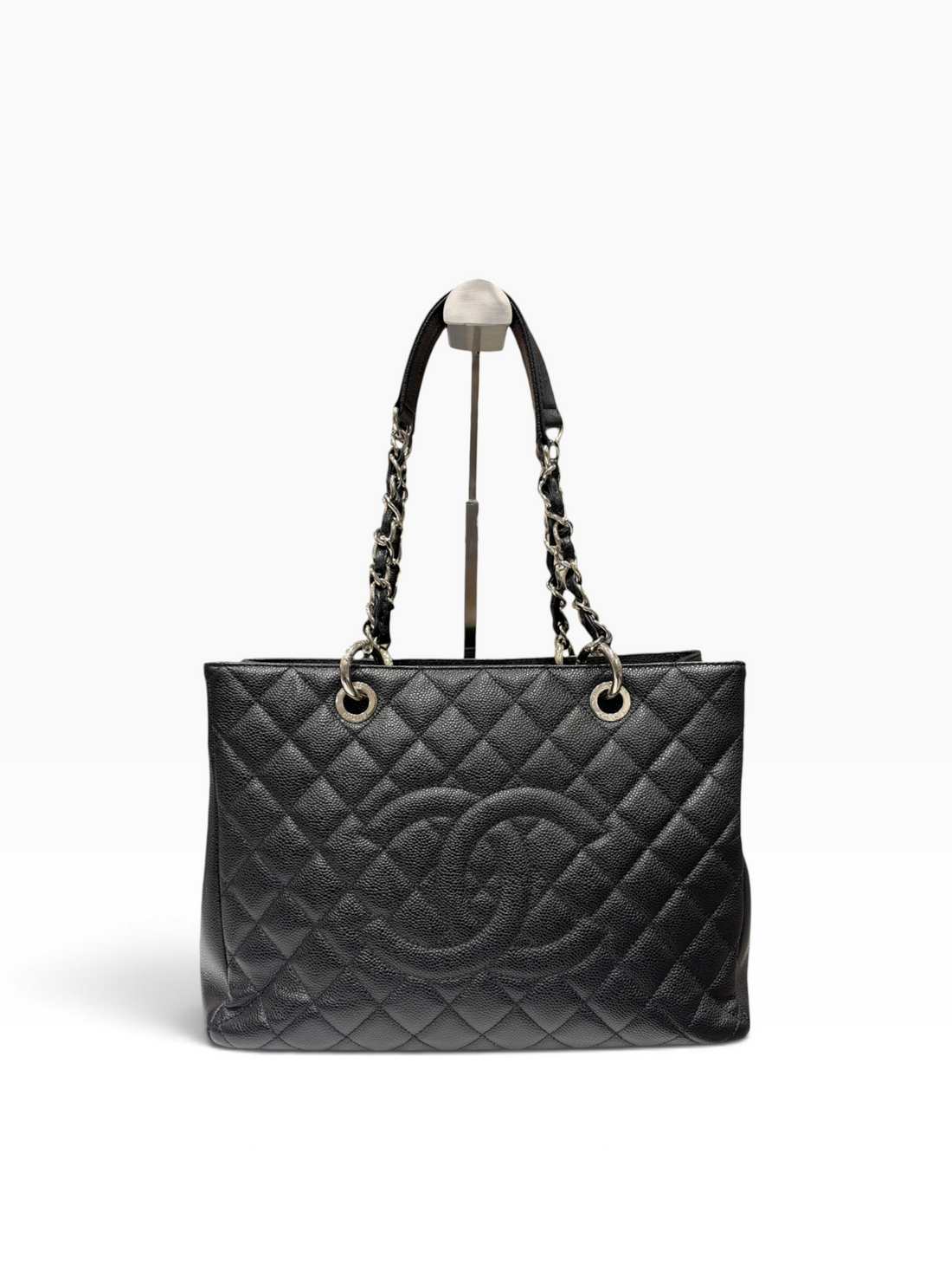 Chanel - Sac Cabas grand shopping en cuir caviar noir