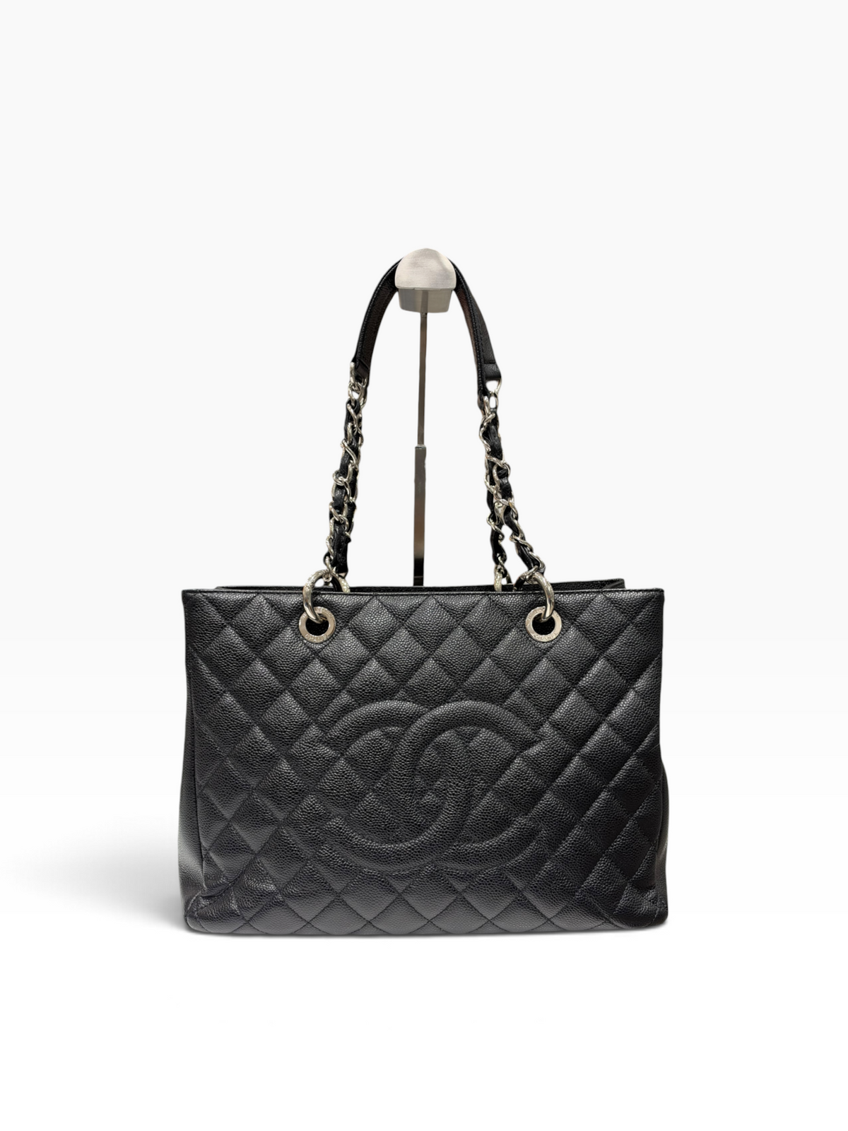 Chanel - Sac Cabas grand shopping en cuir caviar noir