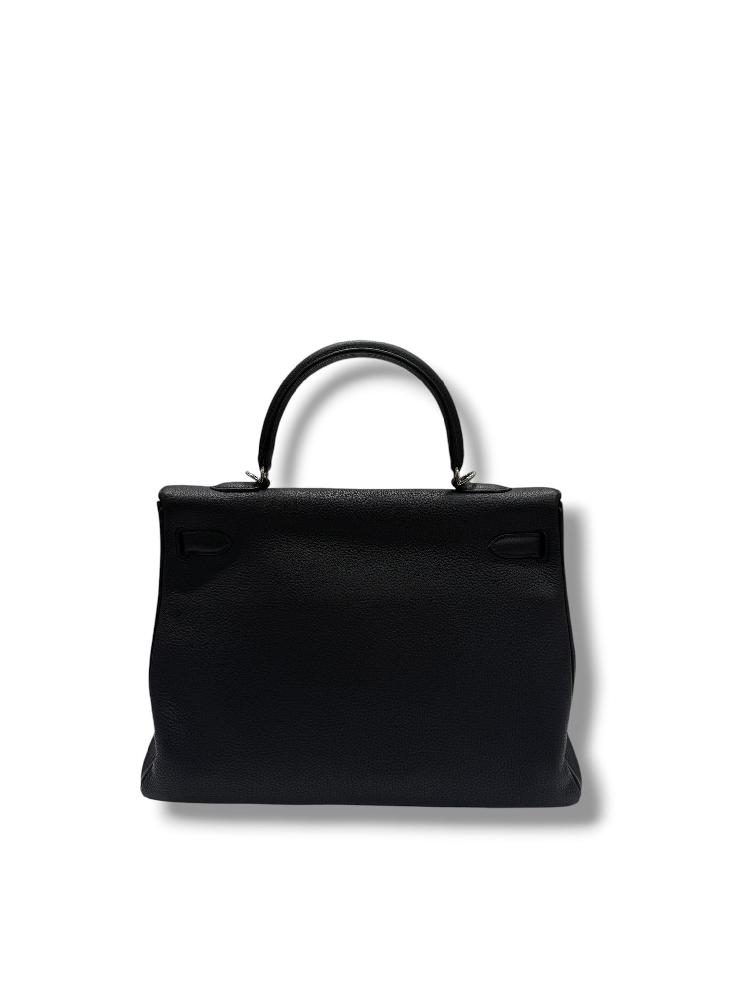 Hermès - Sac Kelly 35 Togo retourné noir