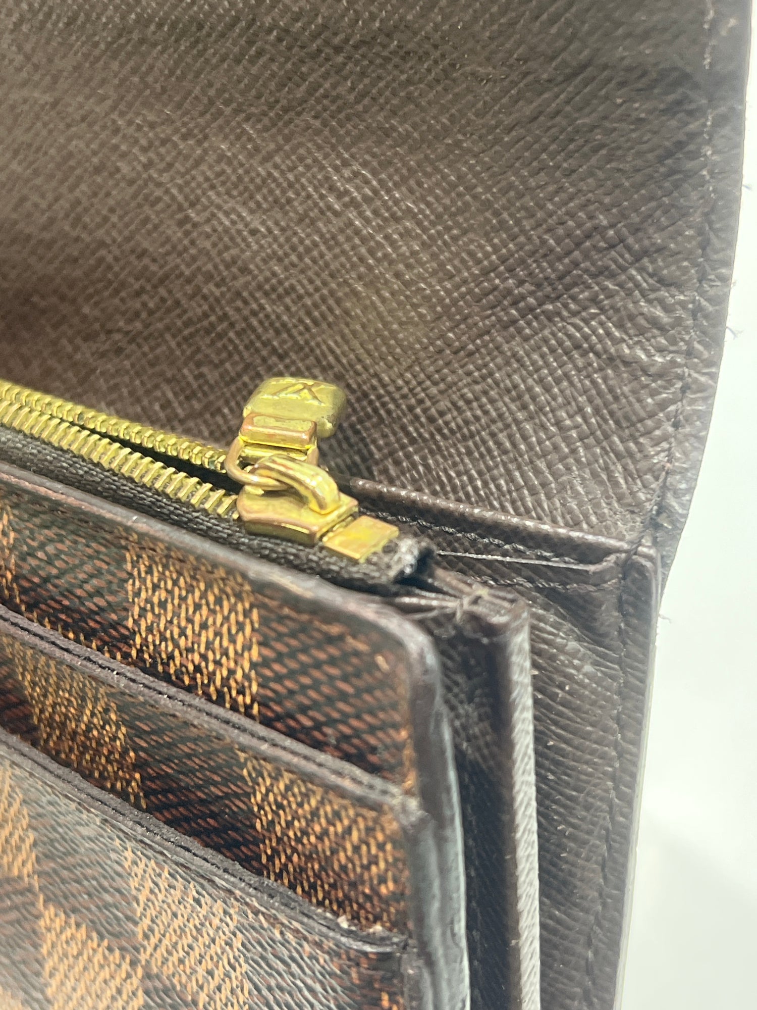 Louis Vuitton - Geldbörse Sarah Damier Ebenholz