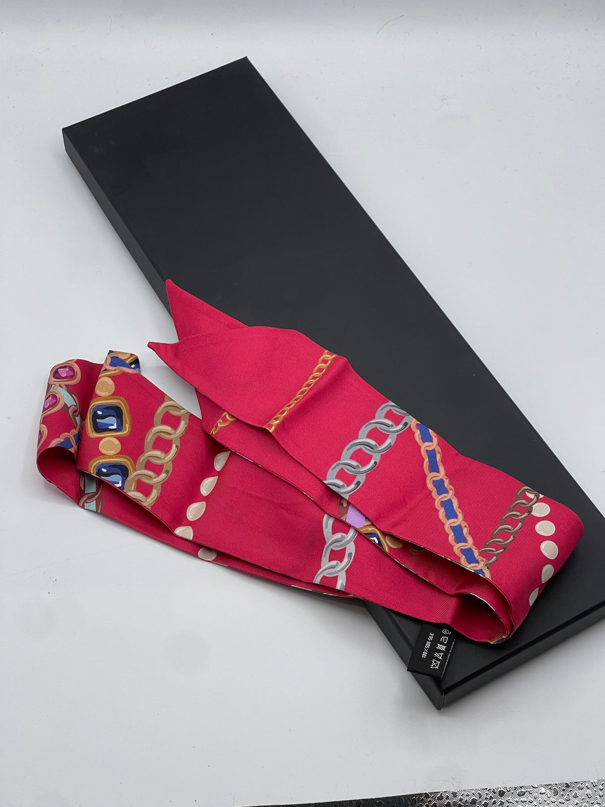 Chanel - Twilly CC rosa fucsia