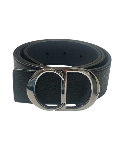 Dior - ceinture homme cuir marine et noir réversible