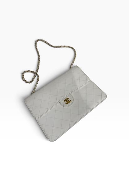 Chanel - Sac Timeless square blanc