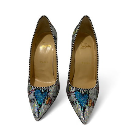 Louboutin - Escarpins Loubitag à sequins