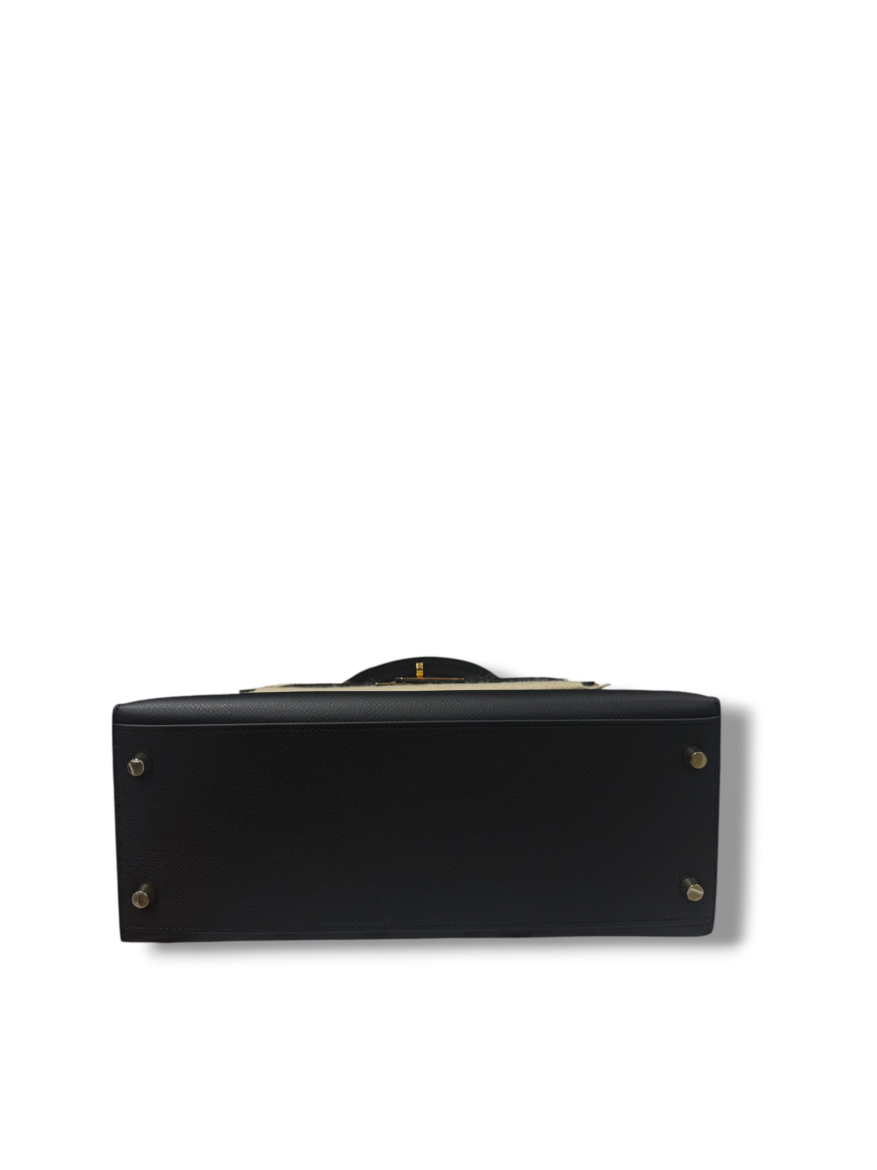 Hermès - Kelly 28 Epsom Sellier Noir GHW
