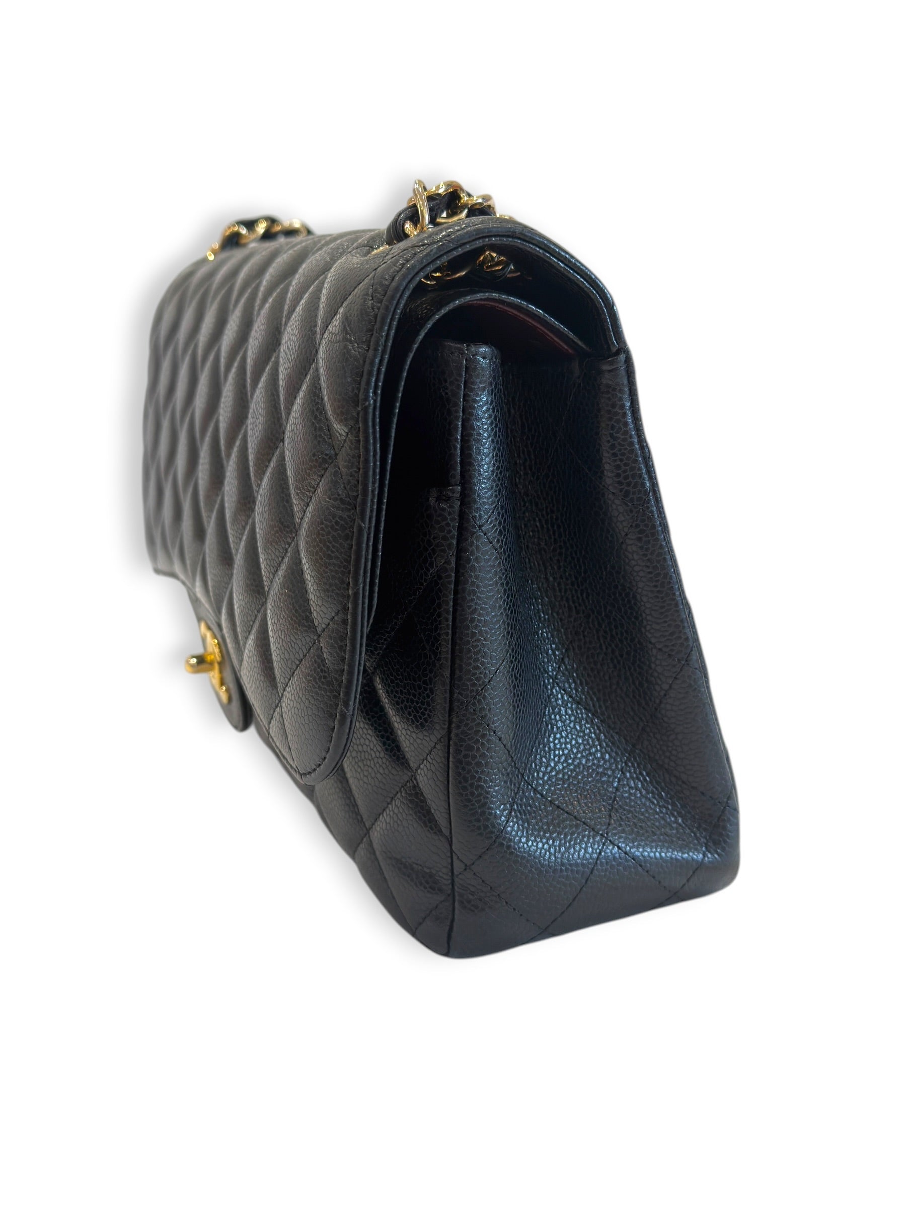 Chanel - Sac Jumbo cuir caviar