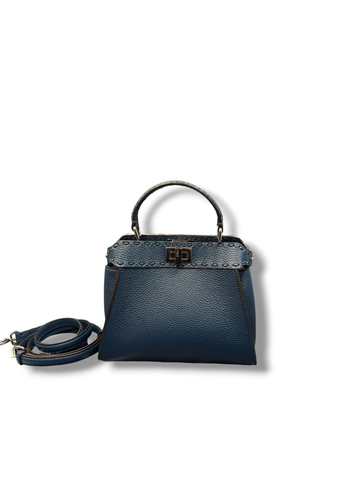 Fendi - Navy Peekaboo ISeeU Selleria bag