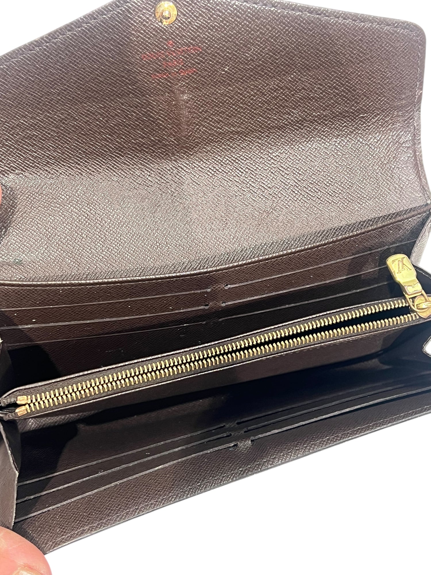 Louis Vuitton - portefeuille Sarah damier ébène