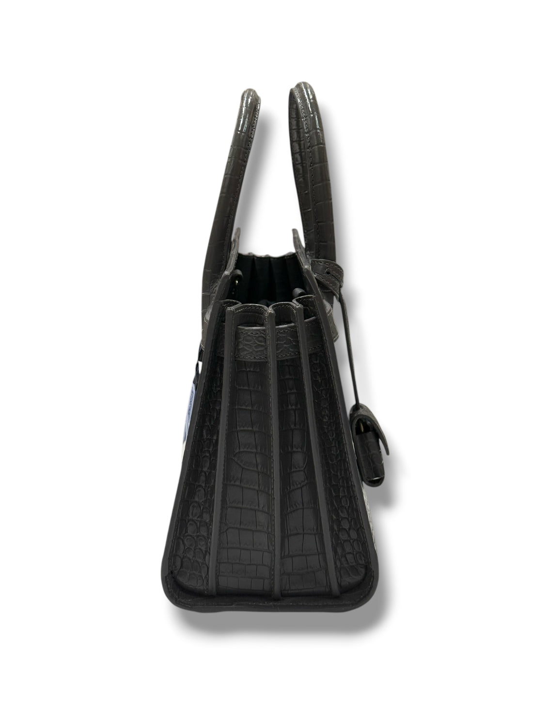 Saint Laurent – Baby-Tasche aus Leder mit Krokodilprägung