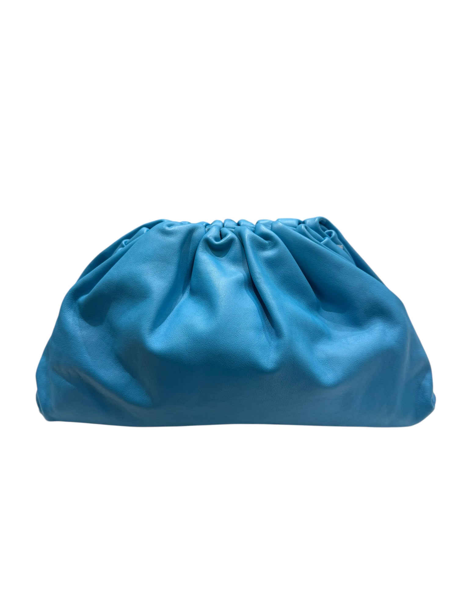 Bottega Veneta - Pouch en cuir d’agneau bleu