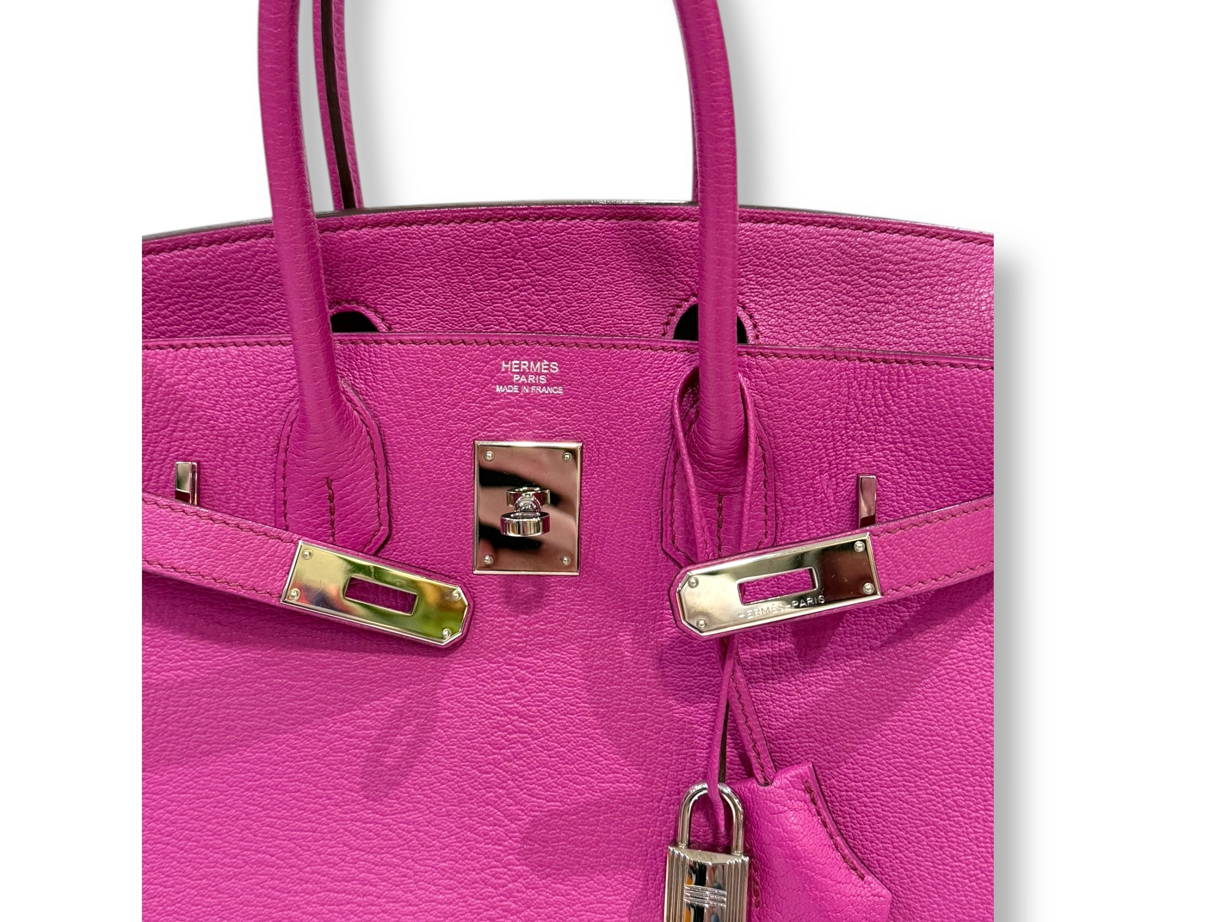 Hermès - Sac Birkin 30 Rose Extrême