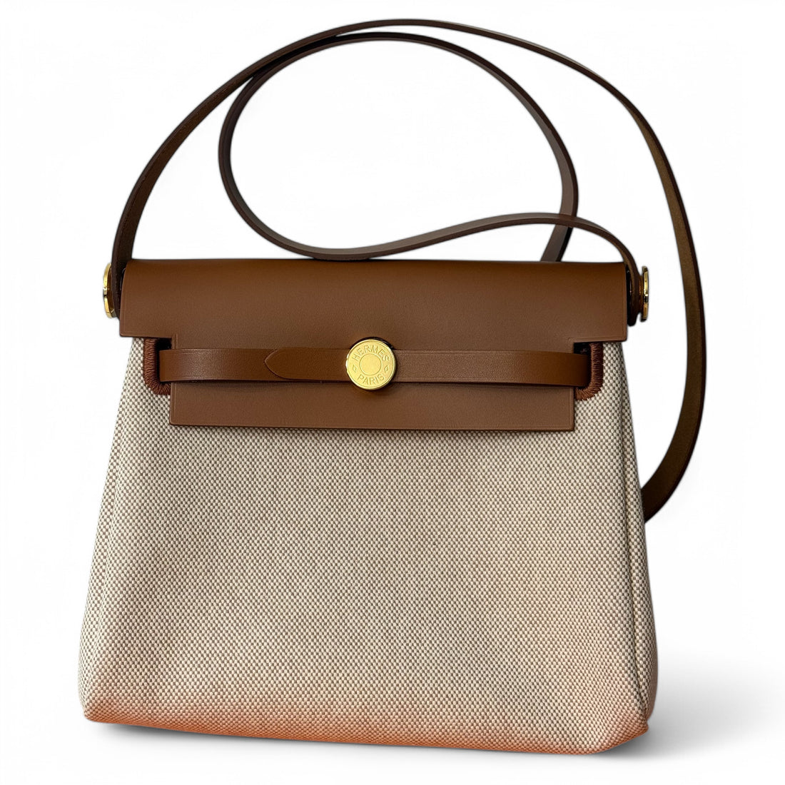 Hermès - Mini Herbag écru-fauve