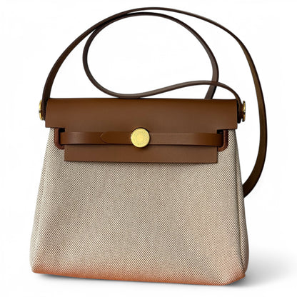 Hermès - Mini Herbag écru-fauve