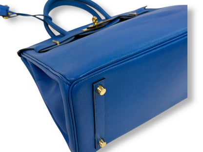 Hermès - Sac Birkin 30 Bleu de France
