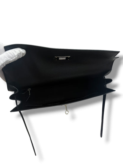 Hermès - Sac Kelly II sellier 32 epsom Noir