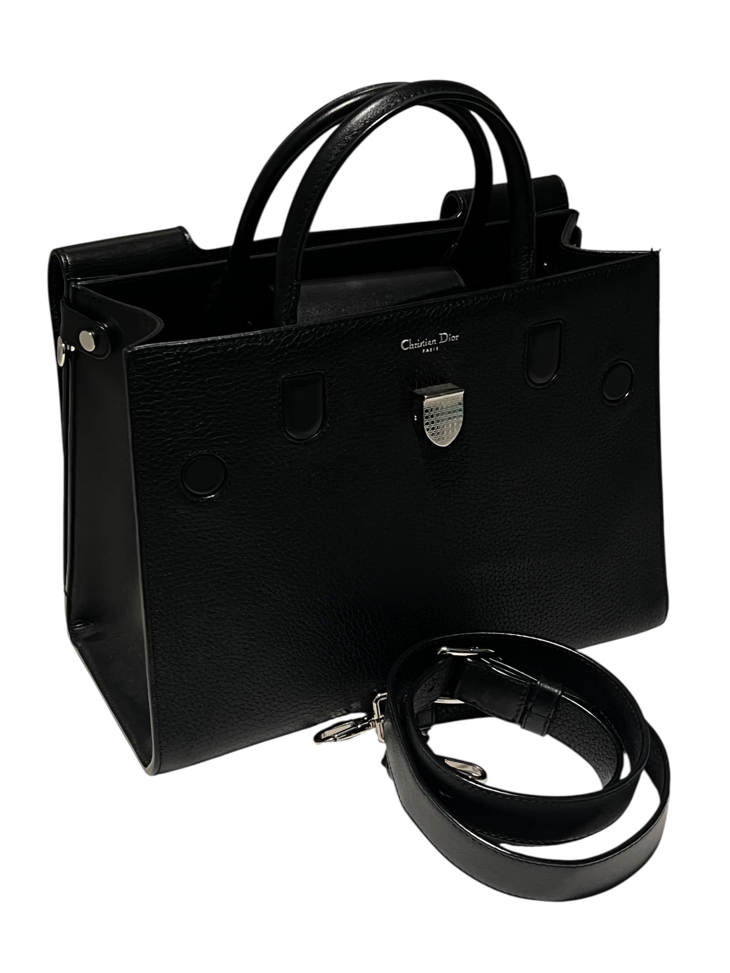 Dior - sac Diorever cuir noir GM