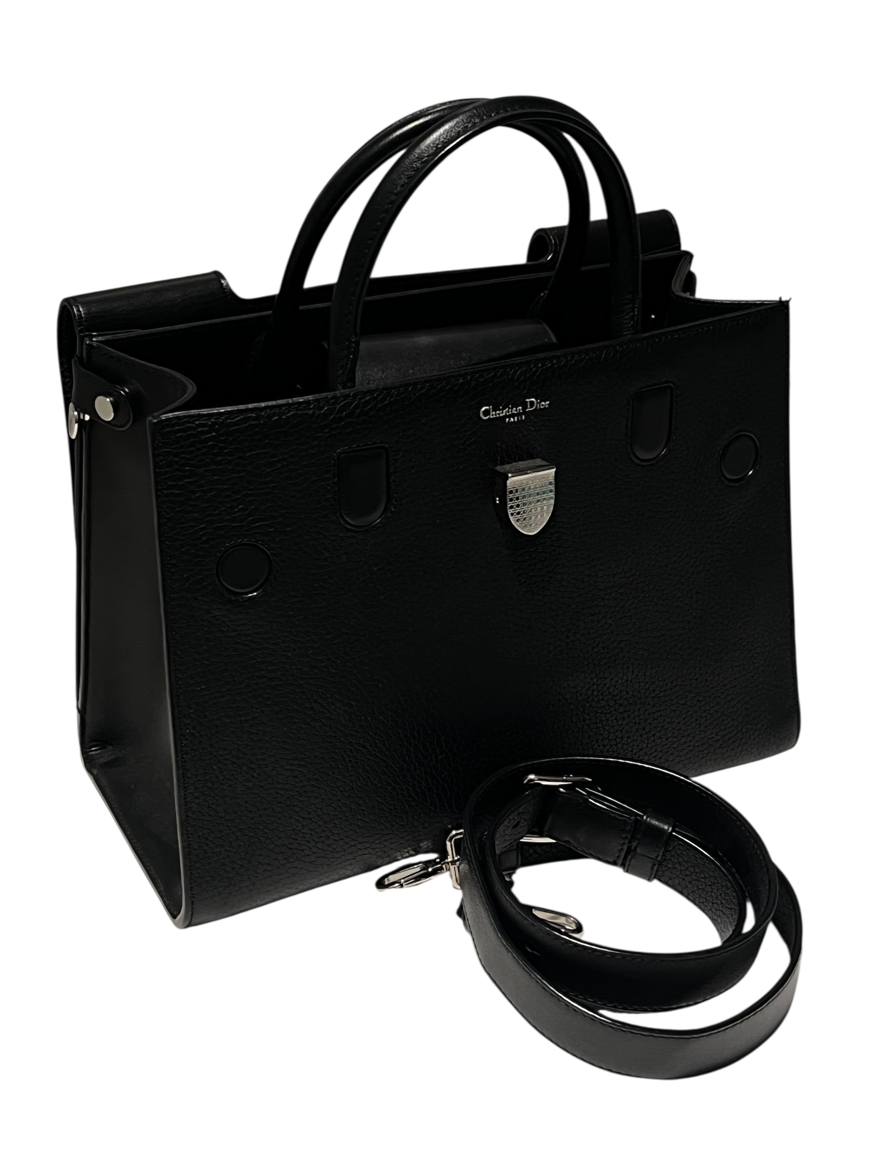 Dior - sac Diorever cuir noir GM