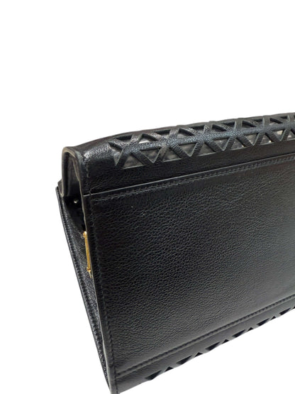 Prada - Sac panier en cuir noir