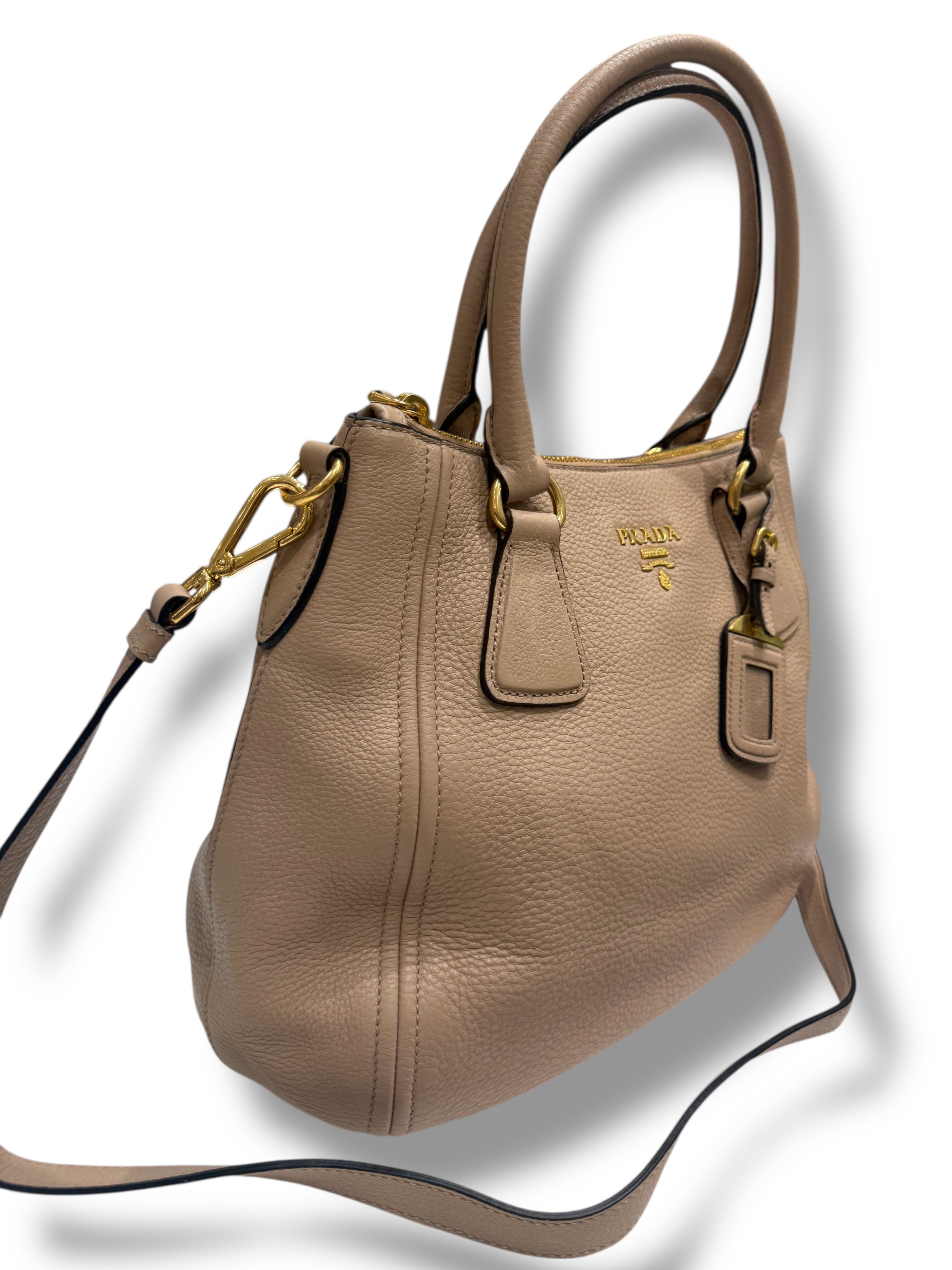 Prada - Tasche Vitello Phenix beige