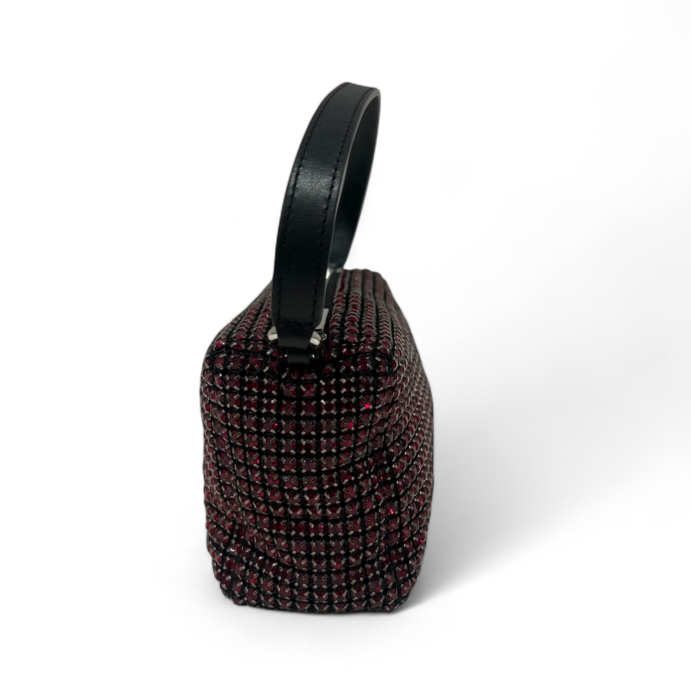 Alexander Wang - Pochette à strass rouge