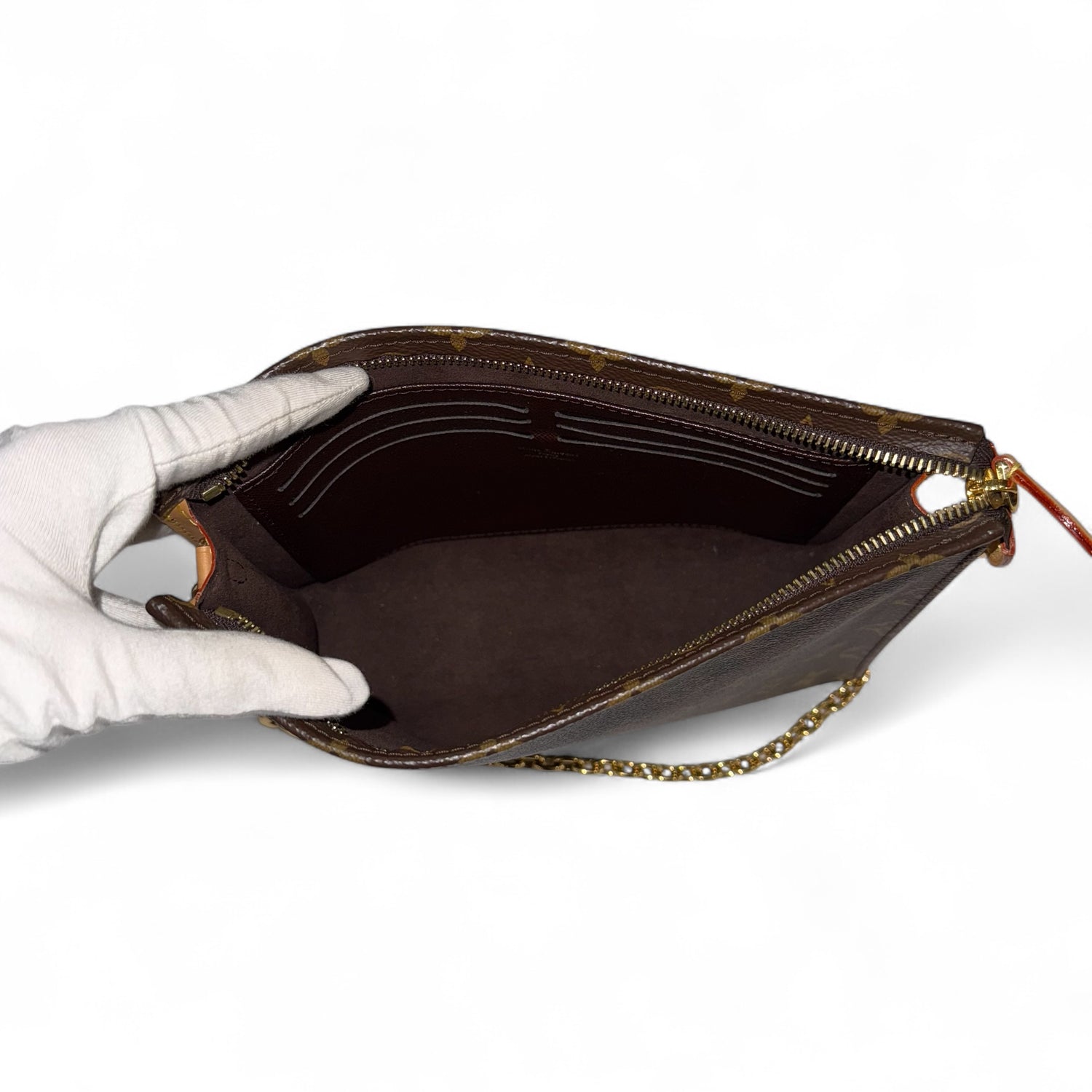 Louis Vuitton - Sac pochette Monogram avec chaîne