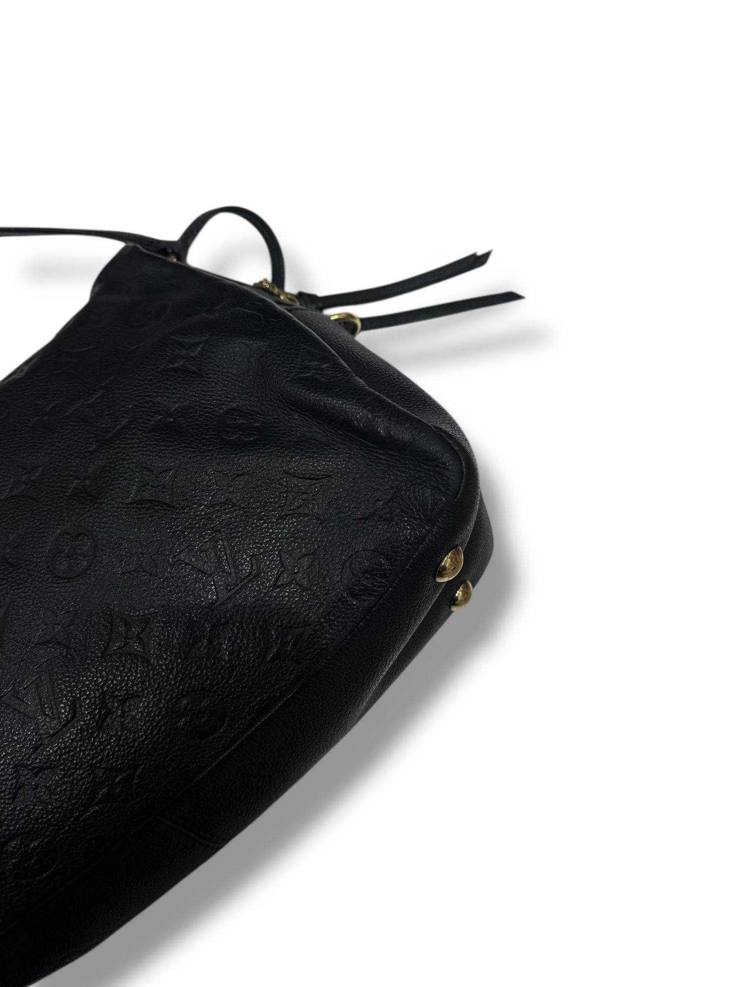 Louis Vuitton - Sac Ponthieu cuir empreintes noir