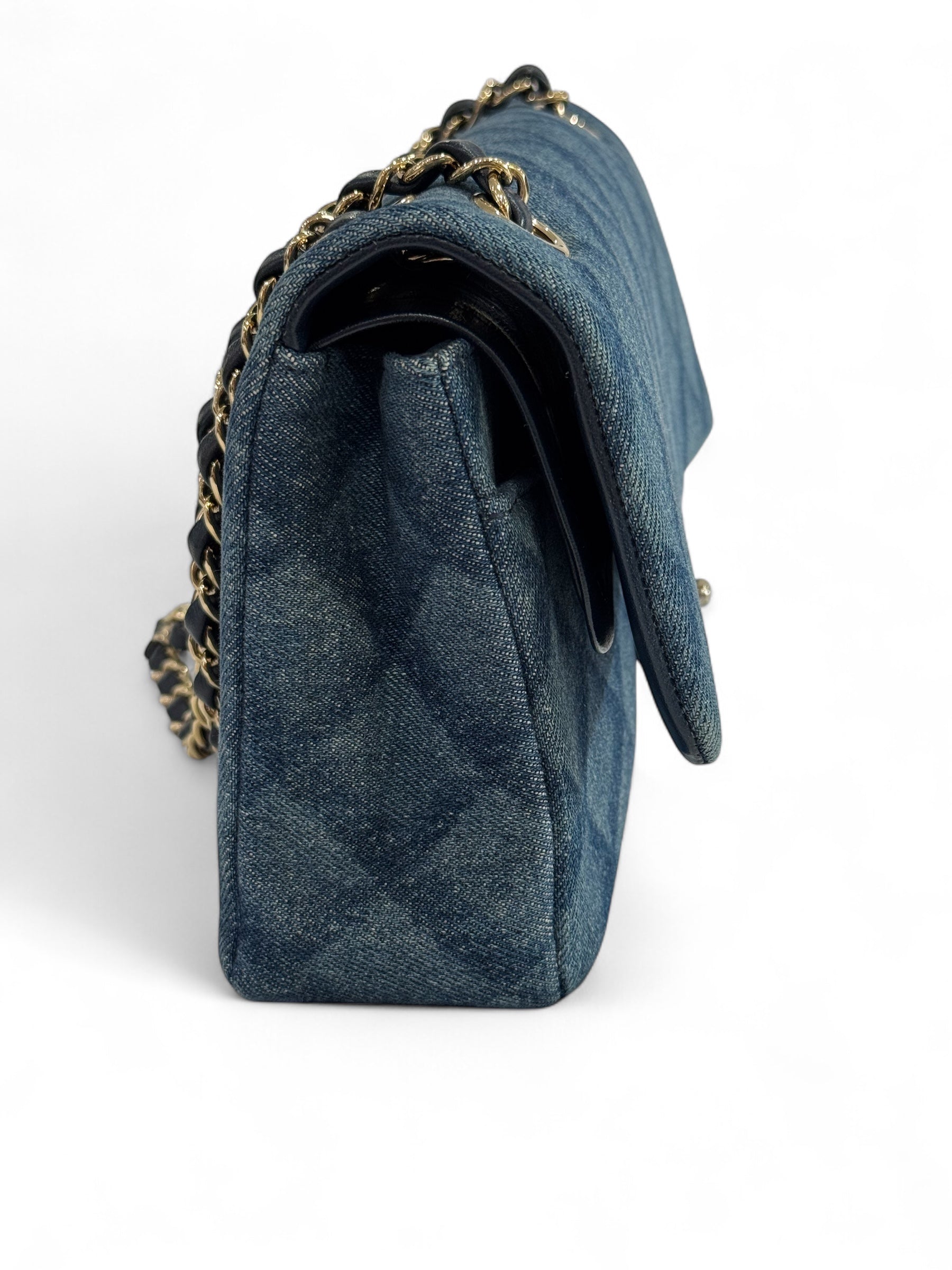 Chanel - Sac classique 25cm double flap denim