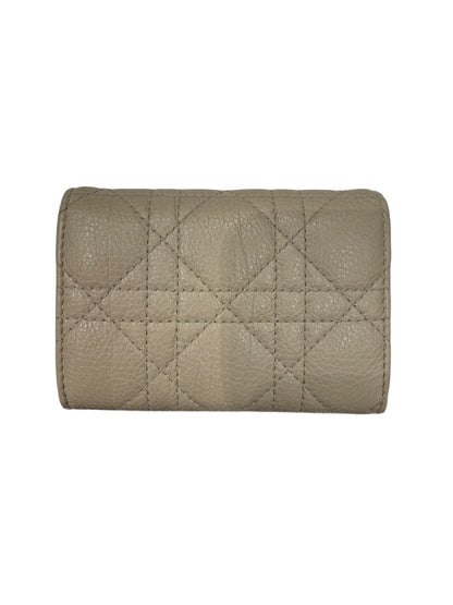 Christian Dior - Porte monnaie cannage beige
