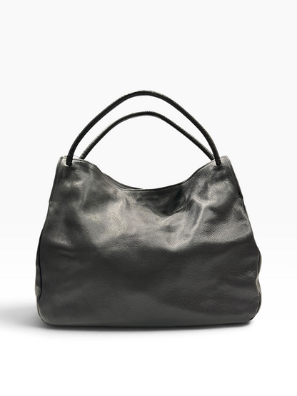 Miu Miu - sac cuir noir hobo