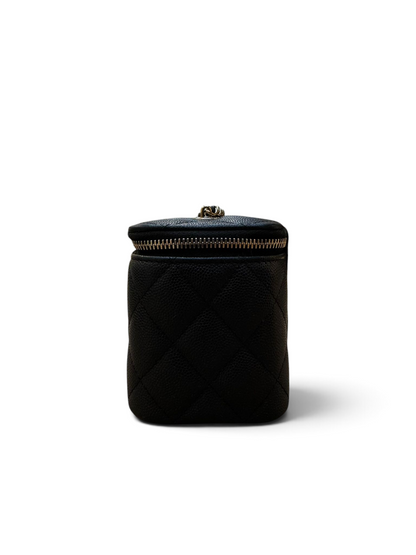 Chanel - Mini Vanity noir cuir caviar