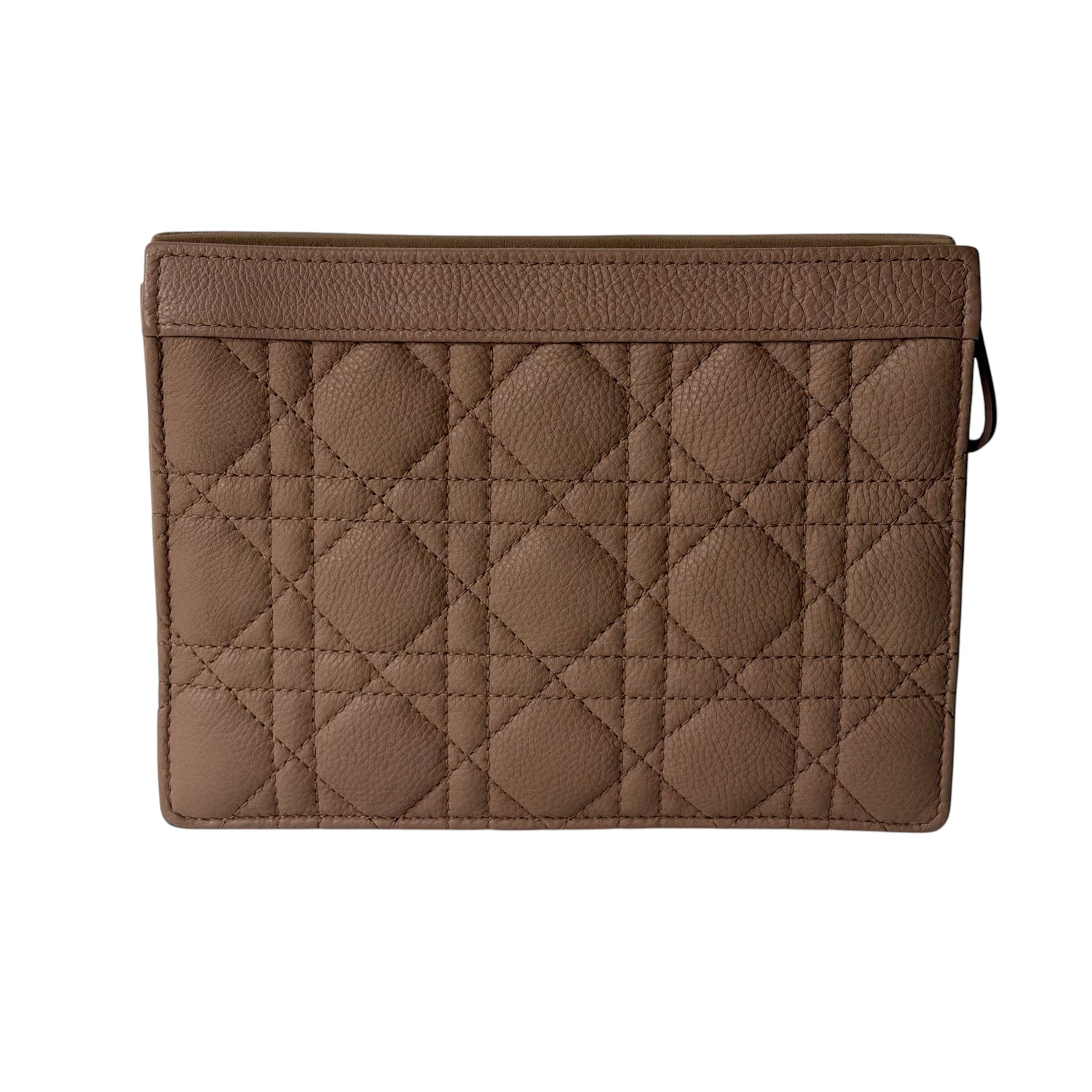 Dior - Pochette en cuir beige rosé Caro