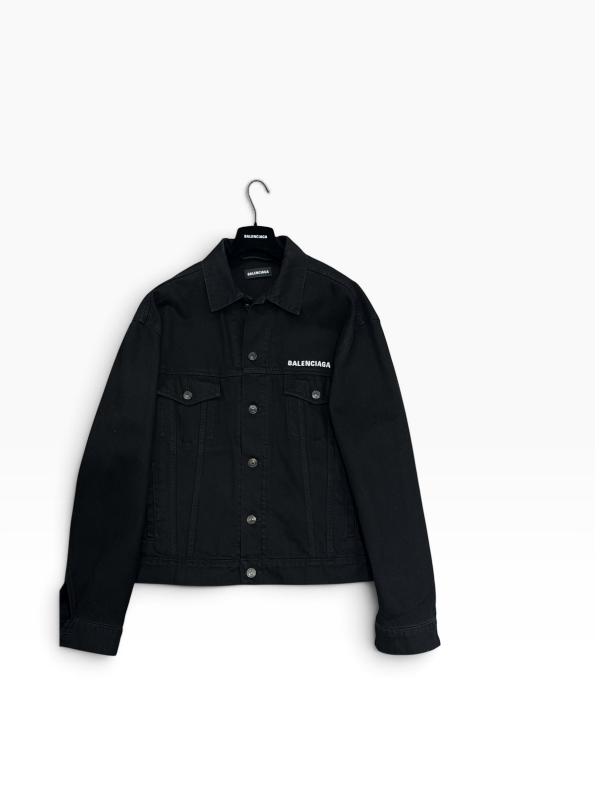 Balenciaga - Veste Denim Oversized Noir
