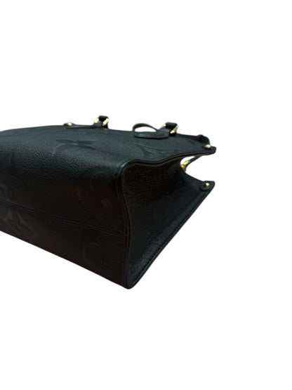 Louis Vuitton - Sac cabas petit Onthego cuir empreinte noir
