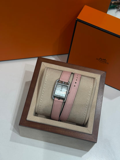 Hermès -Montre Cape Code 27mm full diamants