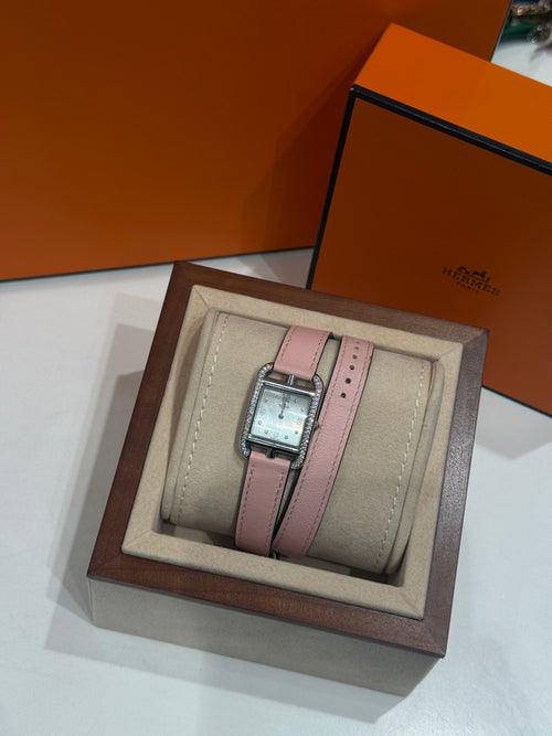 Hermès -Montre Cape Code 27mm full diamants