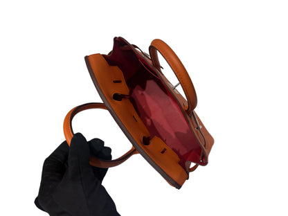 Hermès - Sac Birkin 30 Orange H et Rouge Coeur Commande spéciale
